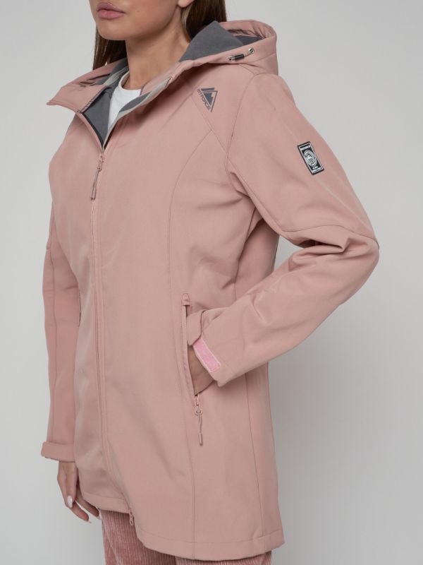 Women's windbreaker MTFORCE large size pink 22335R